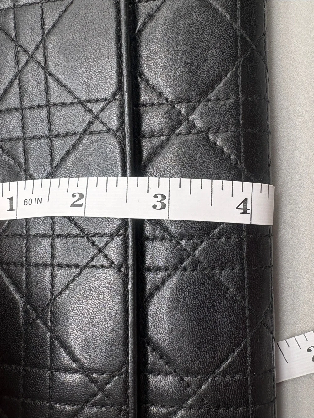 Dior Black Quilted Leather Shoulder Wallet with Gold Chain